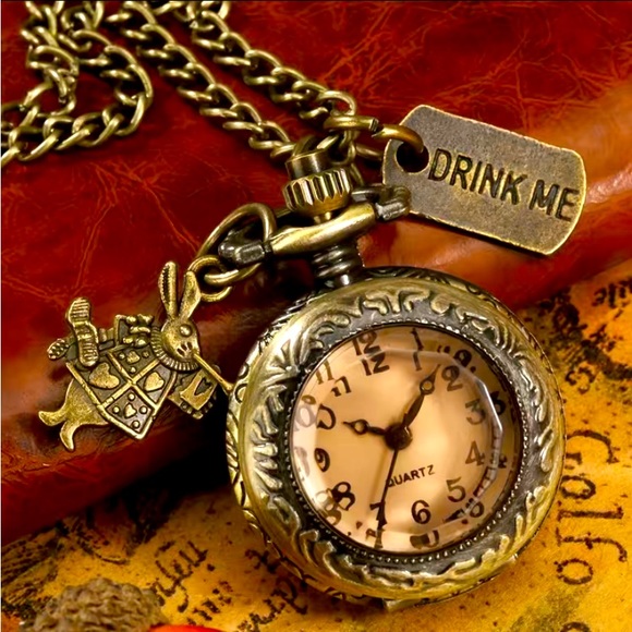 Accessories New Alice In Wonderland Mini Pocket Watch Necklace Poshmark